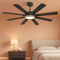 65 Inch Ceiling Fan With Remote And Dimmable LED Lights