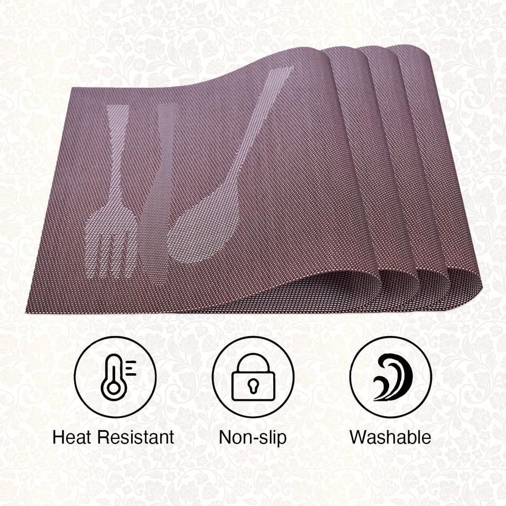Cambridge Brown Vinyl Placemats – Heat & Scratch Resistant