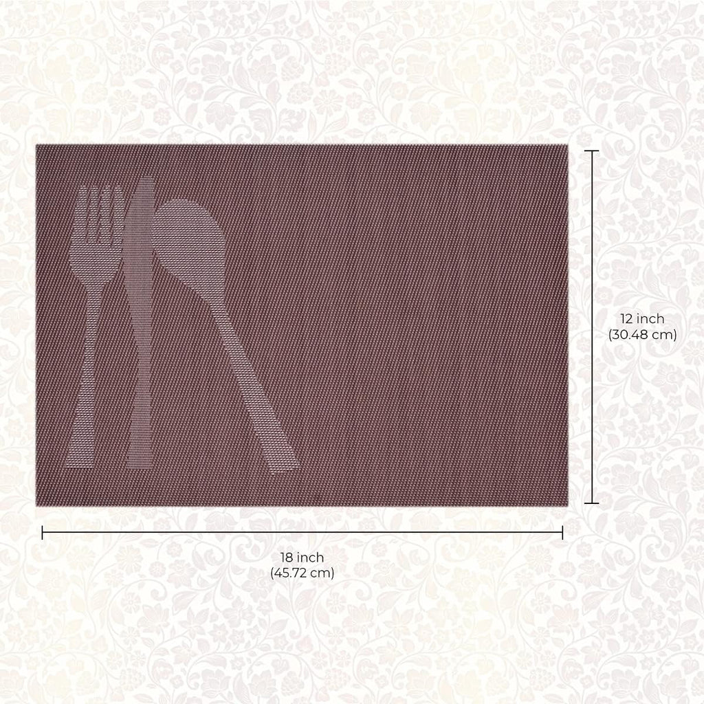 Cambridge Brown Vinyl Placemats – Heat & Scratch Resistant