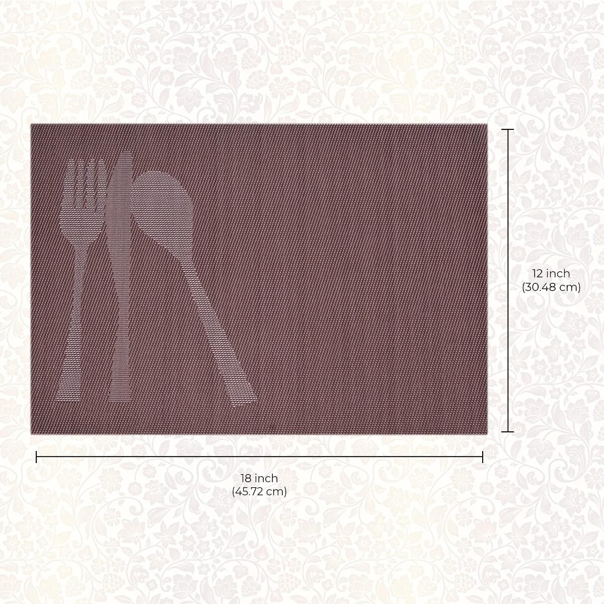 Cambridge Brown Vinyl Placemats – Heat & Scratch Resistant