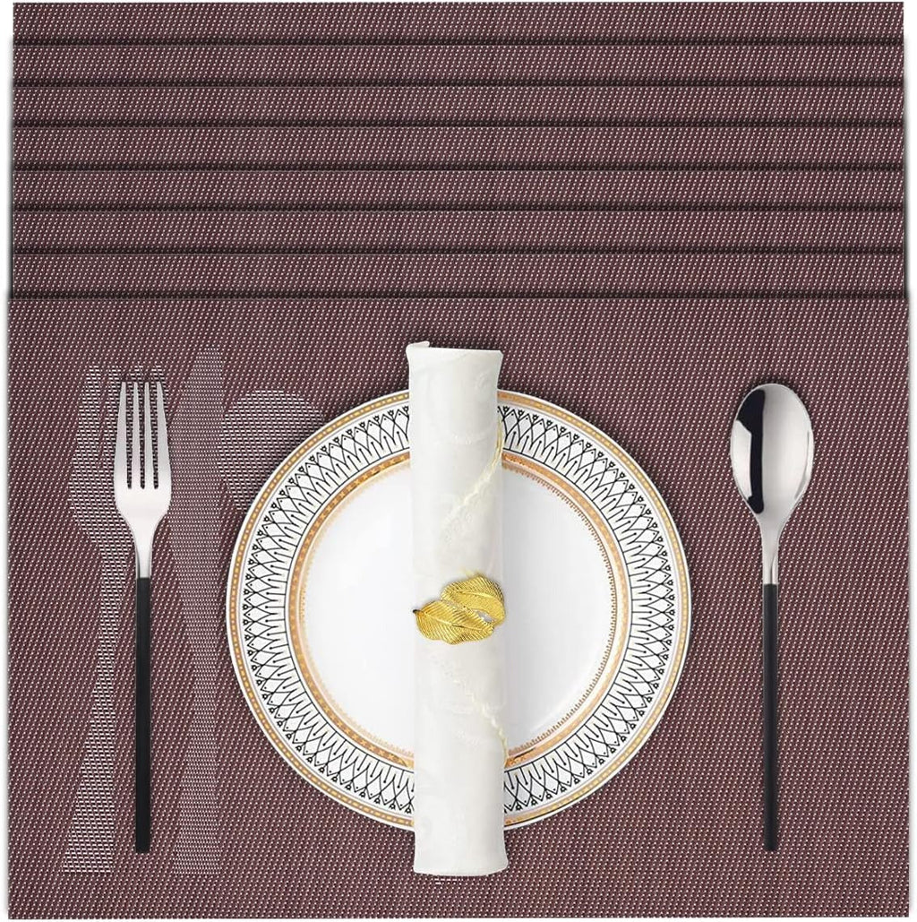 Cambridge Brown Vinyl Placemats – Heat & Scratch Resistant