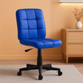 Clayton Blue Mid Back Quilted Vinyl Swivel Office Chair