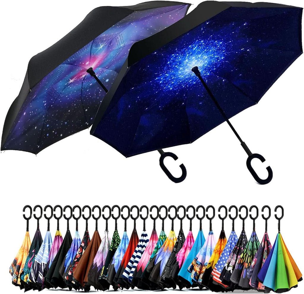 49 To 56 Inch Inverted Umbrella With C Shape Handle