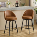 Modern Swivel Bar Stools Set of Two for Kitchen