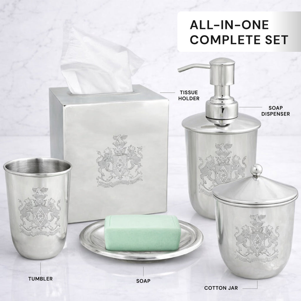 The Durkee Collection - Elegant Modern Bathroom Décor Accessories Set of 5