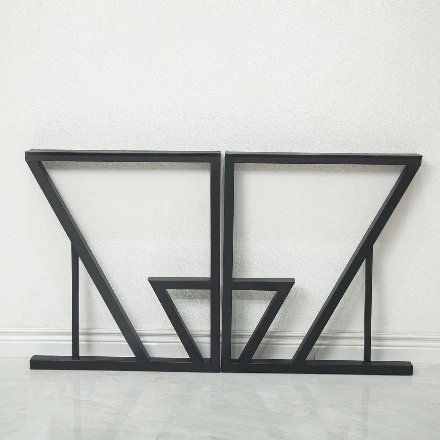 Black Iron Table Legs 28 Inches Industrial Strength