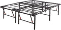 Sturdy Metal Queen Bed Frame With Built In Storage Platform