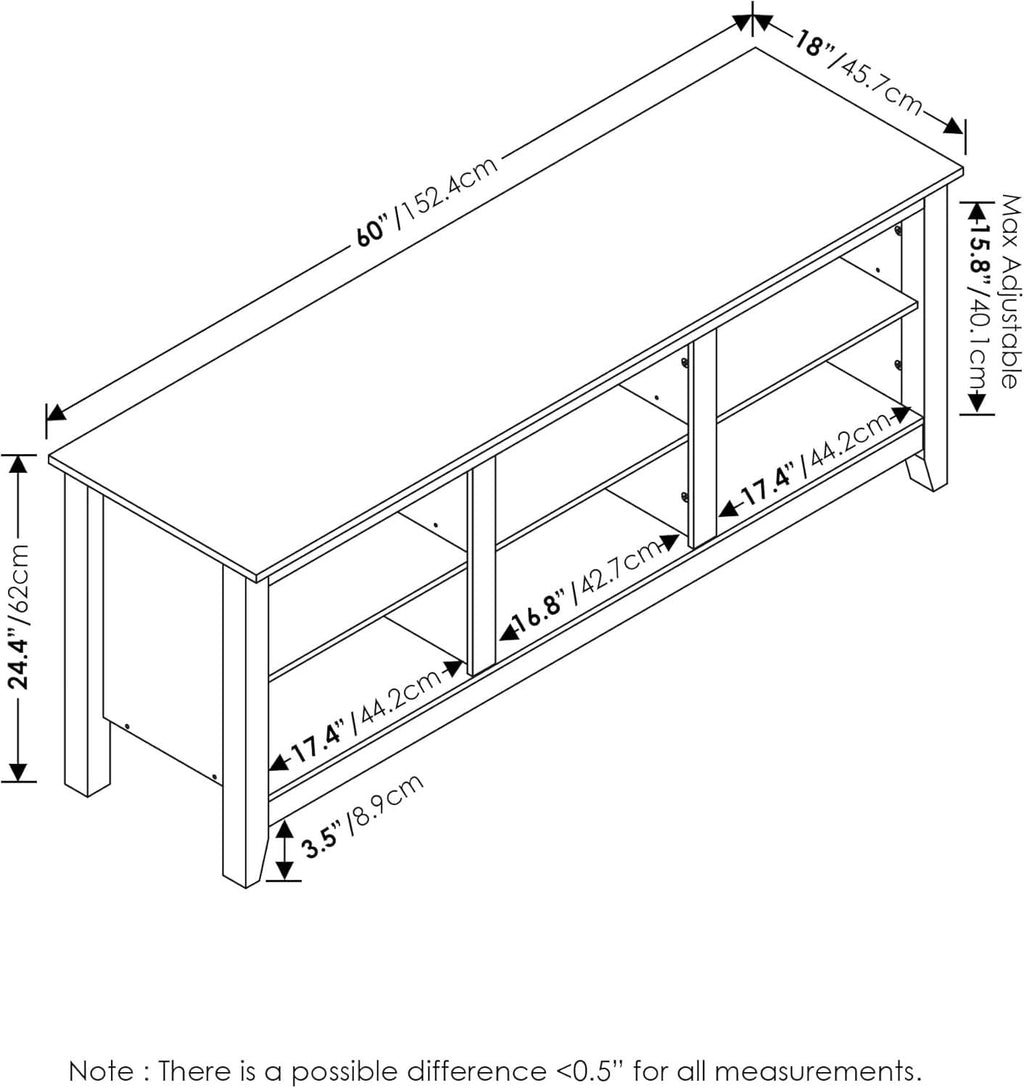65 Inch TV Entertainment Center Americano Jensen Console