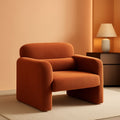 33.86 Inch Sherpa Upholstered Armchair For LivingRoom