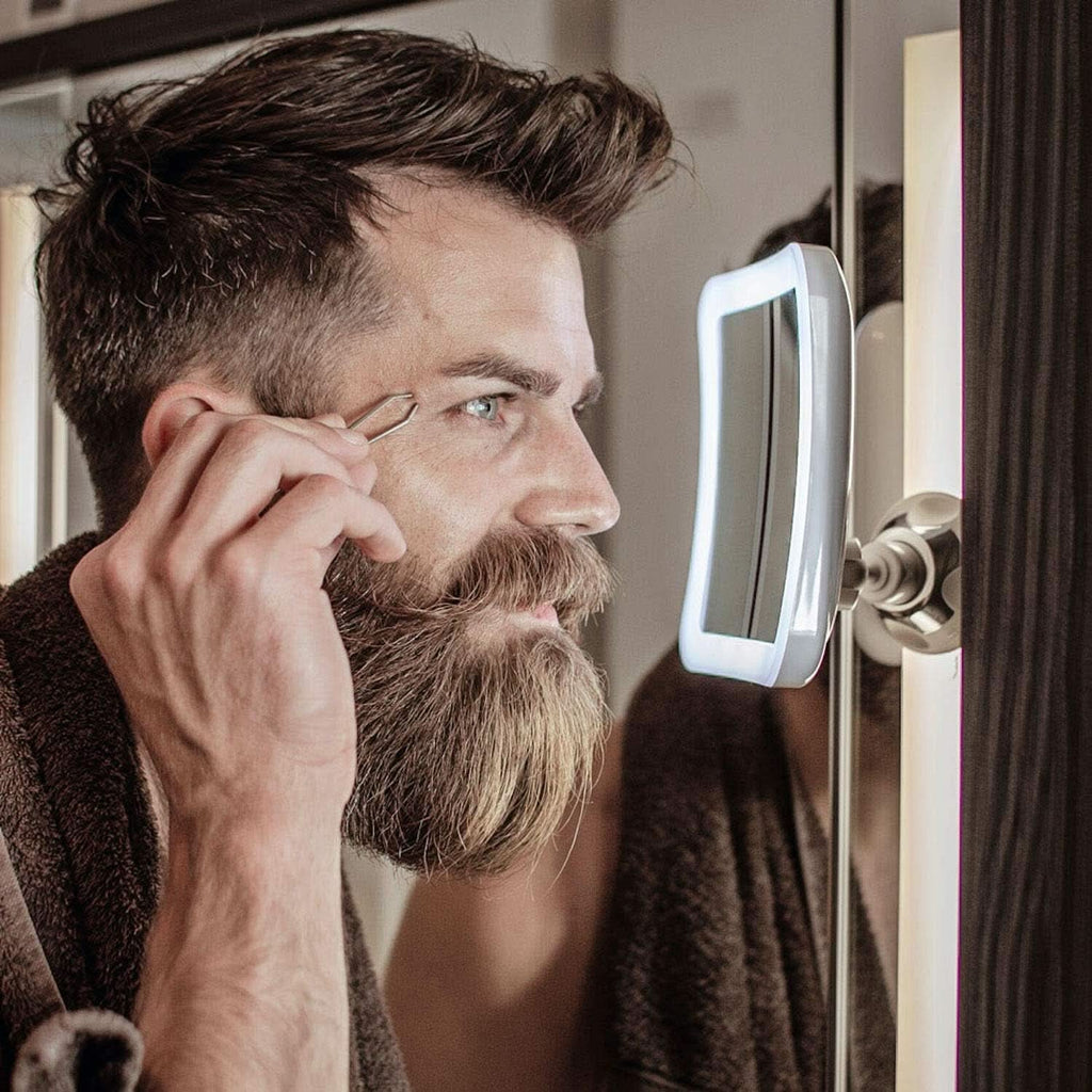 Rechargeable 10X Magnifying Mirror With LED Lights