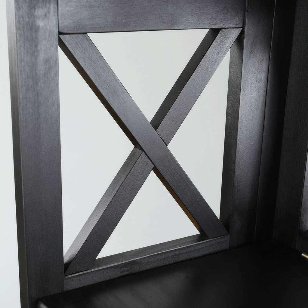Eight Shelf Bookcase Solid Wood Construction For Home Office