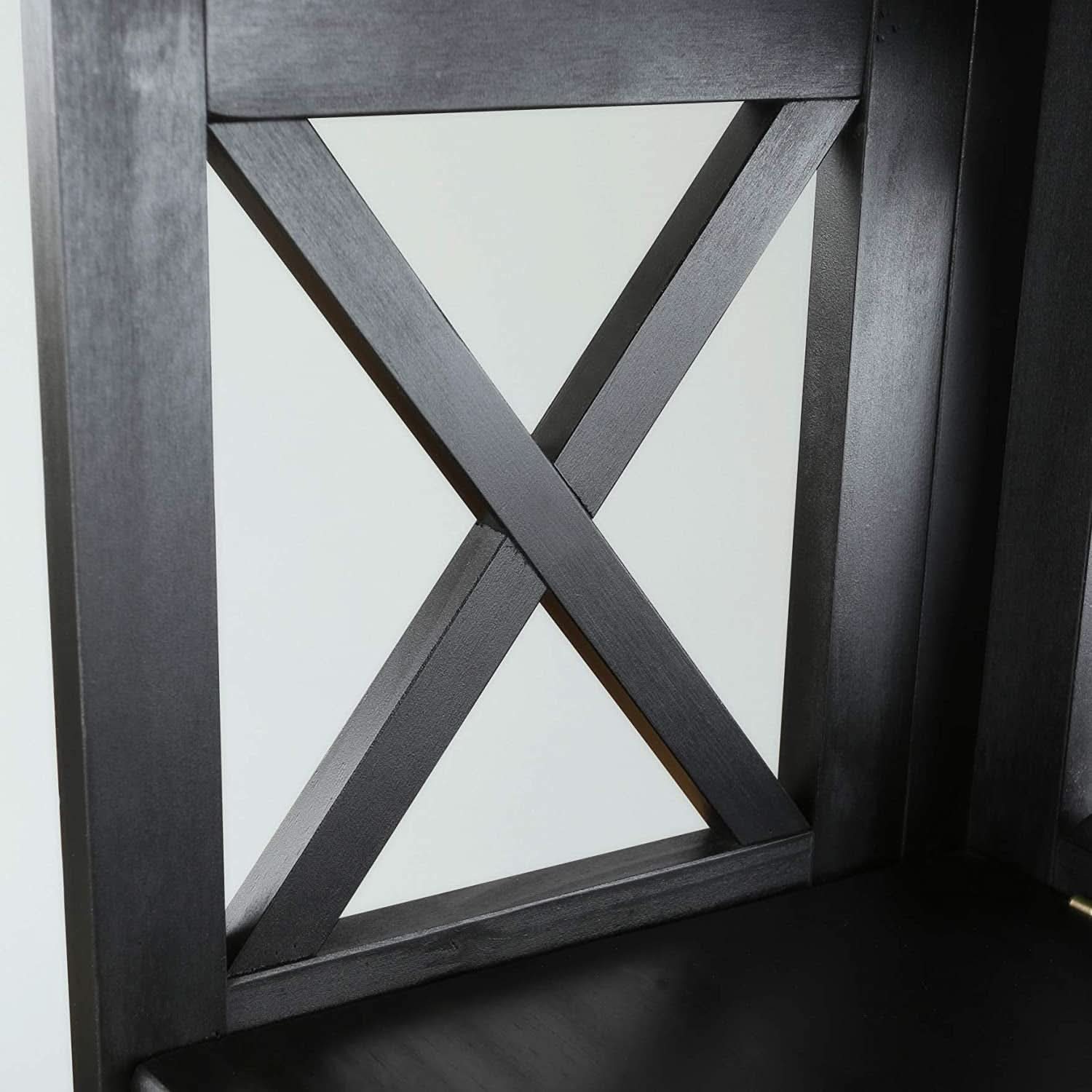 Eight Shelf Bookcase Solid Wood Construction For Home Office