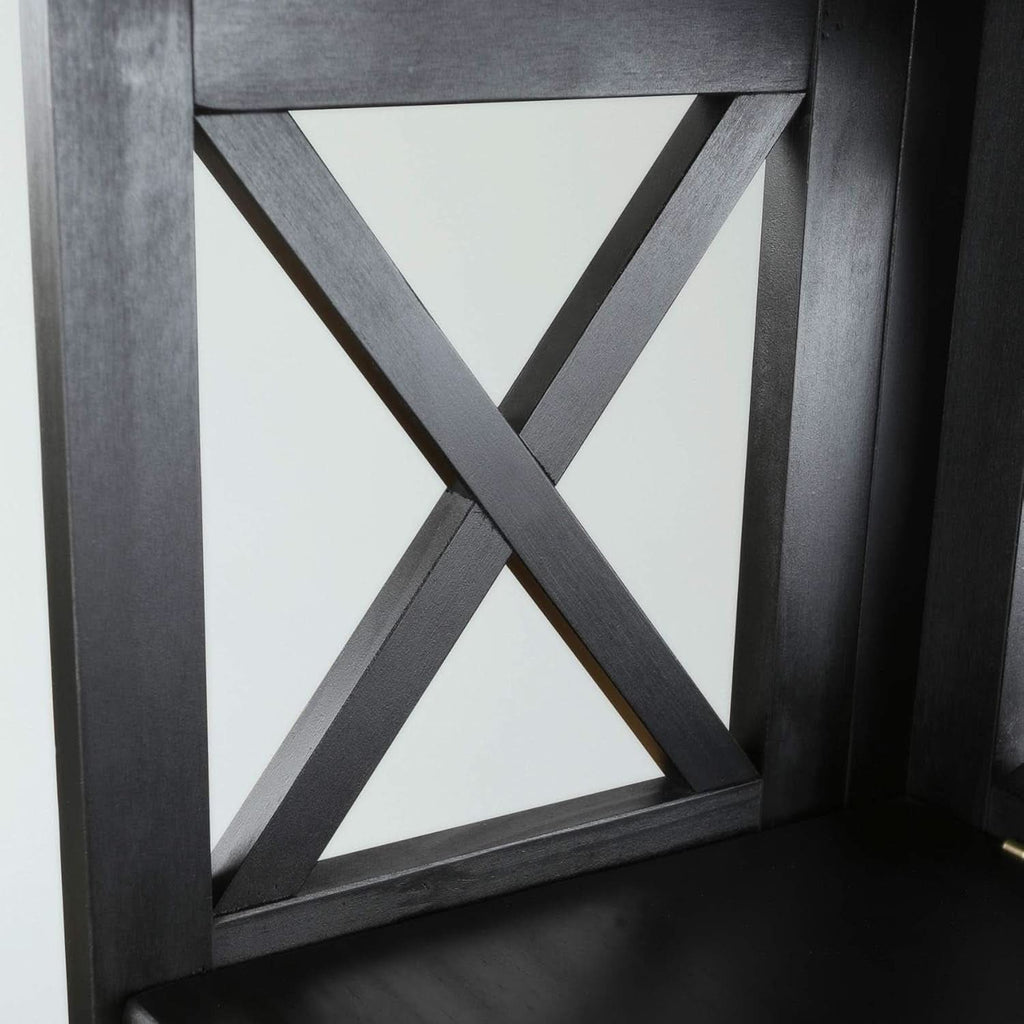 Three Shelf Solid Wood Bookcase For Living Room Storage