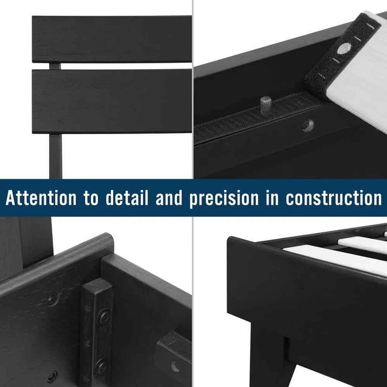 [Buy 1 Get 1] Aurora Solid Wood Bed Frame & Nightstand