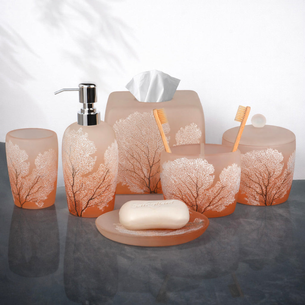 The Carruthers Collection – Elegant Modern Bathroom Décor Accessories Set of 6