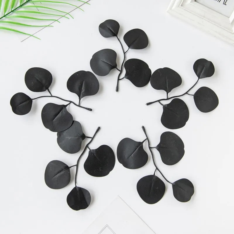 Artificial plants, eucalyptus leaves, festivals, weddings, home decor, DIY wreaths, bouquet accessories.