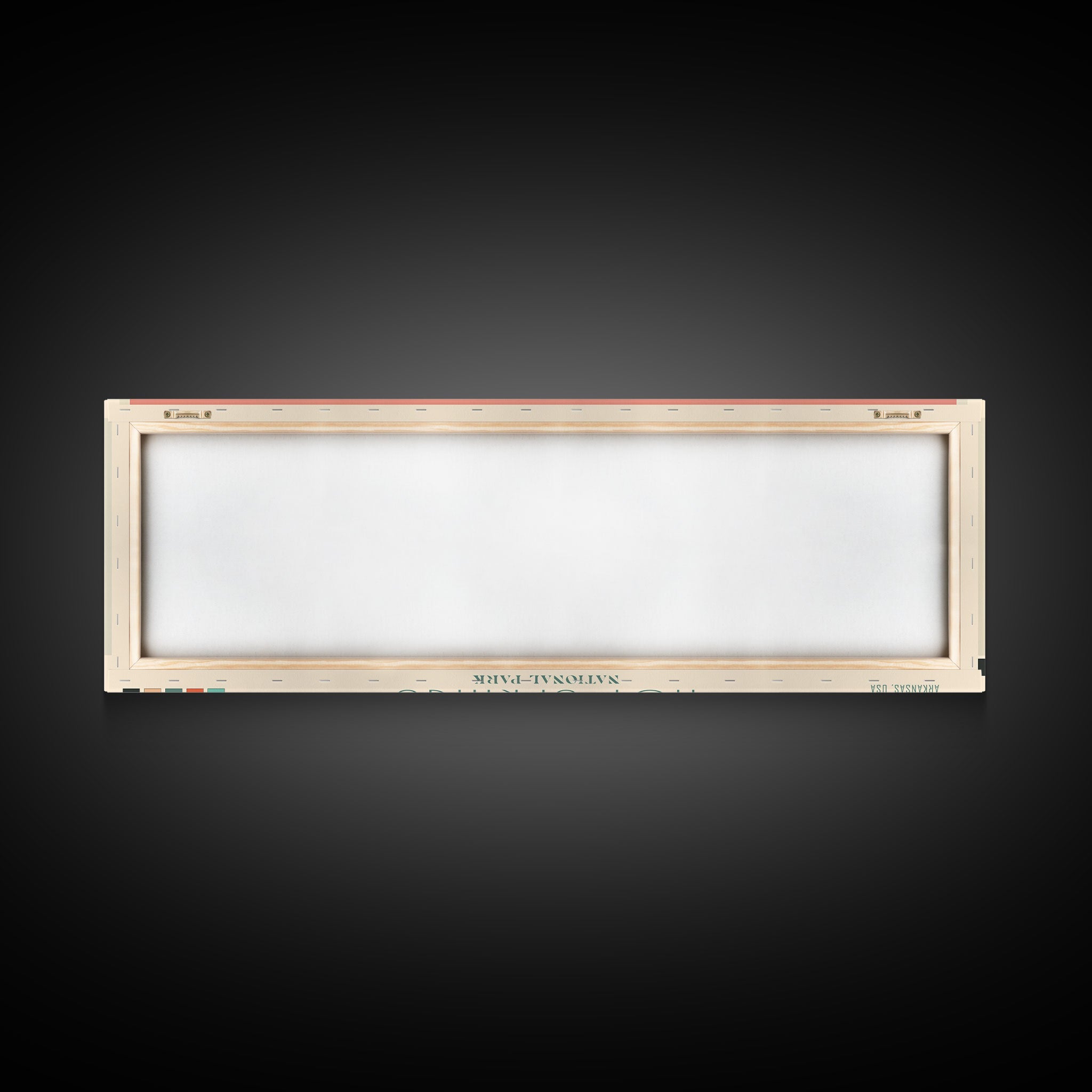 Hot Springs National Park, Panoramic Arkansas Travel Art, National Park Print, Minimalist Travel Art, Midcentury Modern Style Landscape