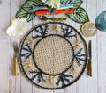 Coral Coastal Handwoven Iraca Placemat
