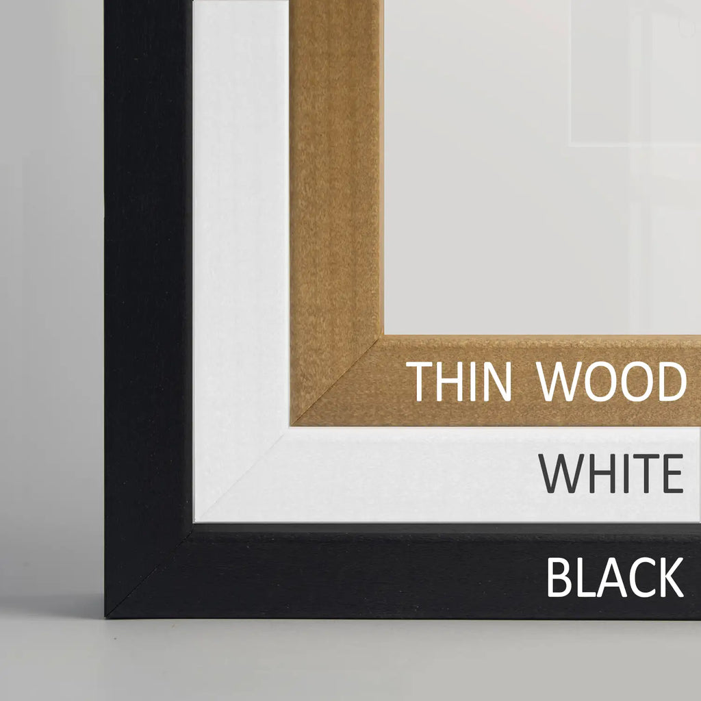 Black White Harvest on a Farm Wall Art. Cow, Hay Bale, Barn