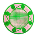 Garden Party Handwoven Iraca Placemat - Lilly Pulitzer inspired style