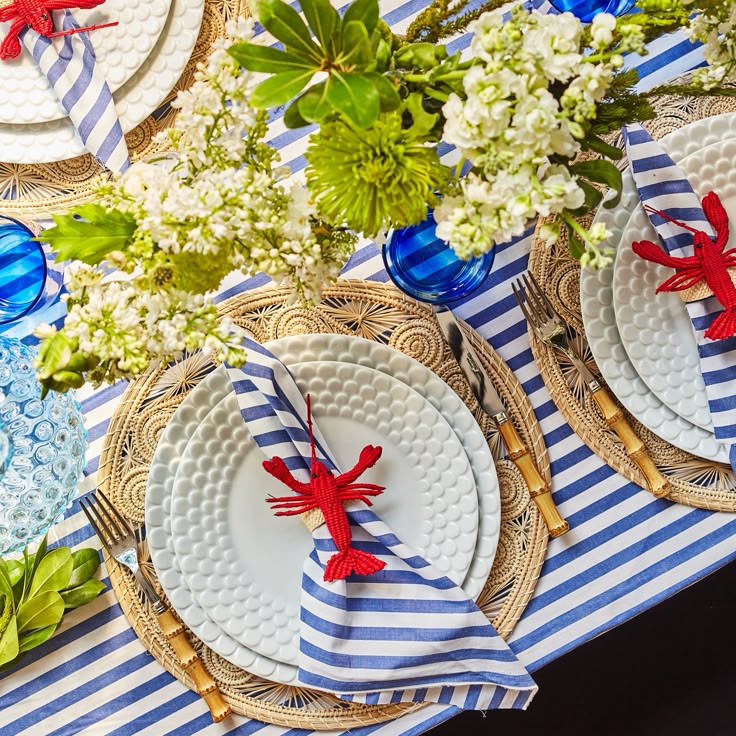 Lobster Handwoven Iraca Napkin Ring