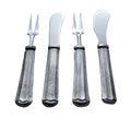 Silver Antique Maharaja Cheese Spreader & Fork 4 Pc. Set