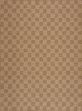 Kuval Checkered Brown Rug