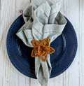 Star Flower Handwoven Iraca Napkin Ring