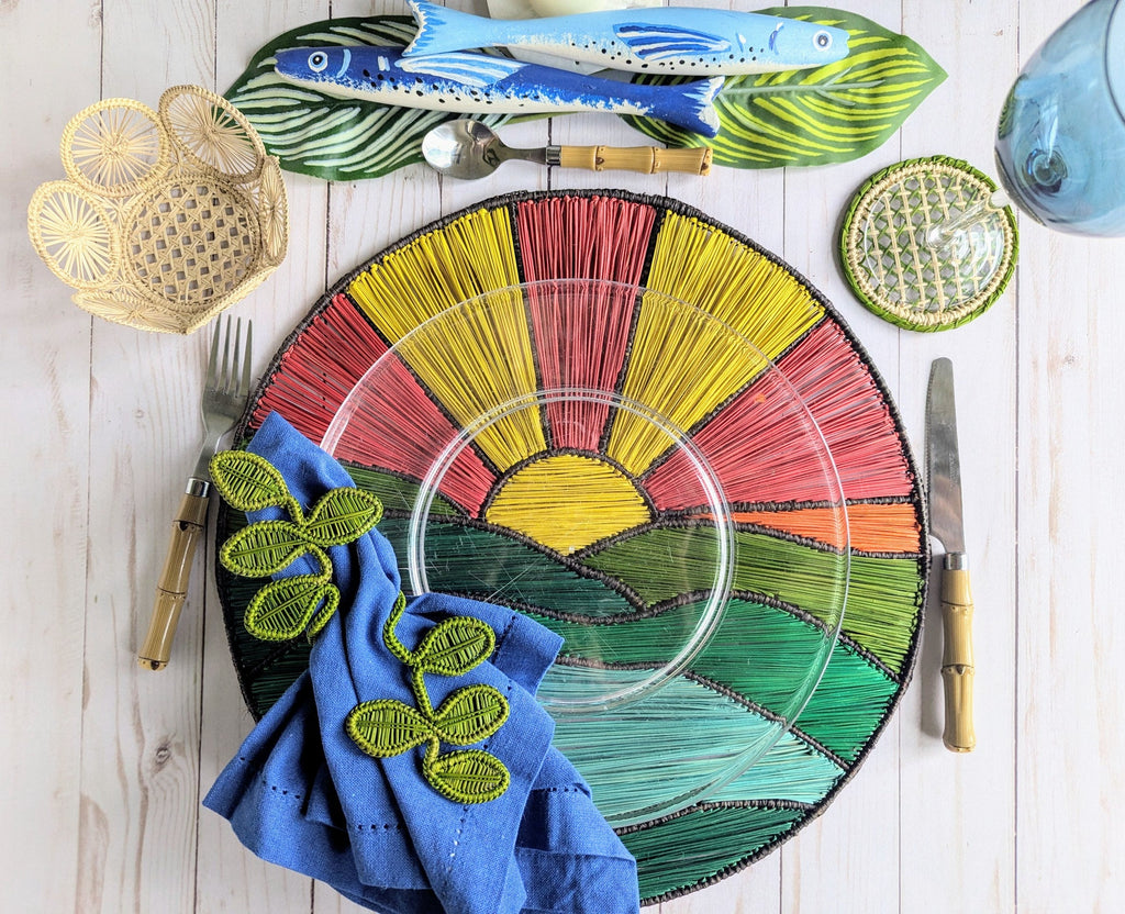 Sunrise Handwoven Iraca Placemat
