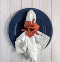 Handwoven Orchid Iraca Palm Napkin Ring in Burgundy