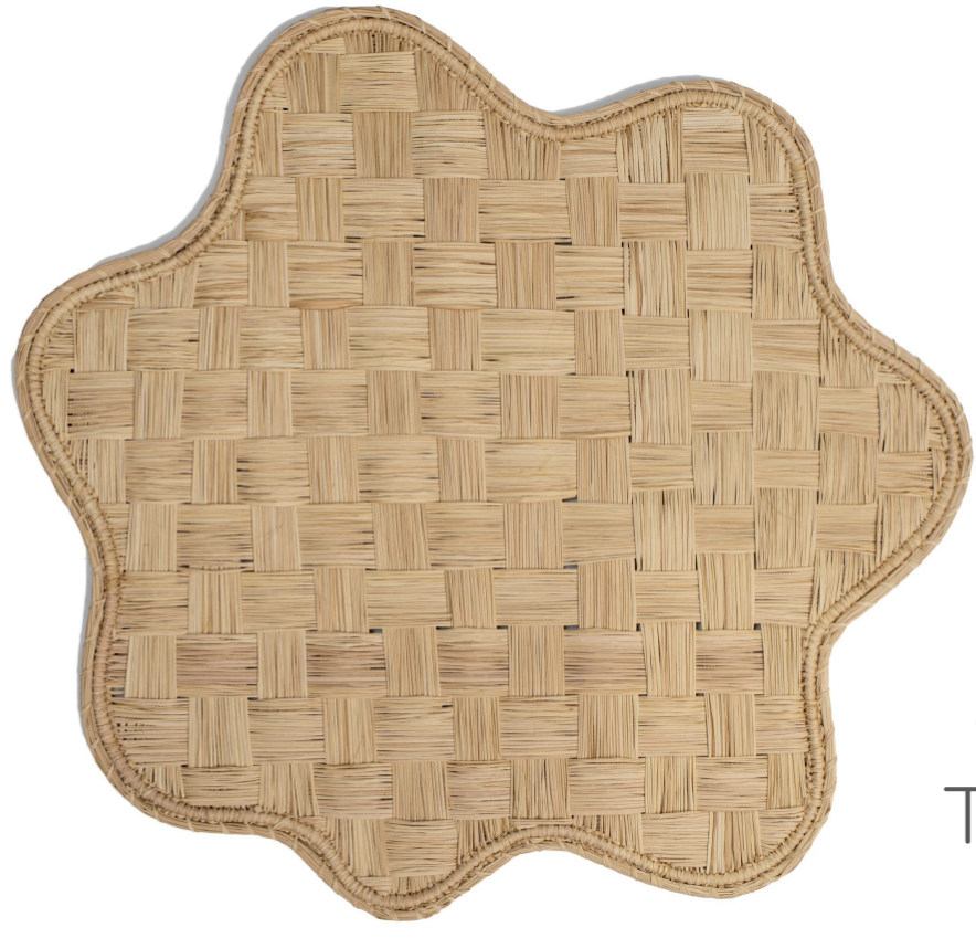 Scallop Weave Handwoven Iraca Palm Placemat