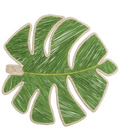 Monstera Leaf Handwoven Iraca Placemat