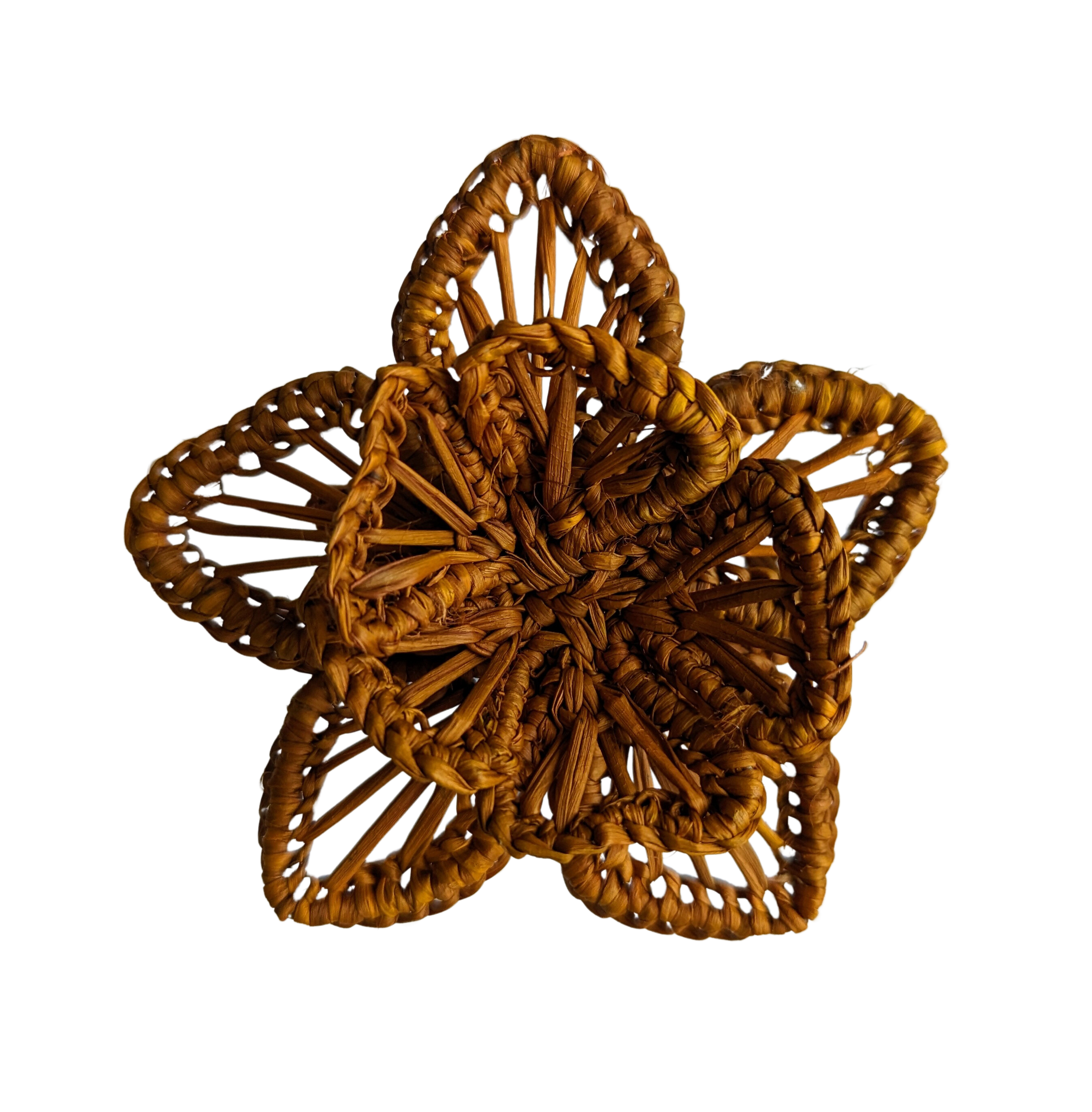 Star Flower Handwoven Iraca Napkin Ring