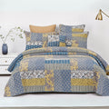 DaDa Bedding Honey Cove Garden Floral Paisley Cottage Patchwork Bedspread Set (JHW-957)