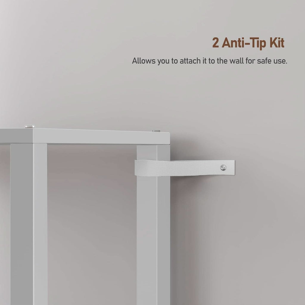 Six Tier Tall White Bookshelf For Small Spaces Living Room