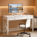 40 Inch White Computer Desk For Home Office Use And Study