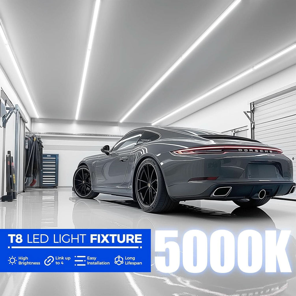 8ft LED Shop Light 10000 Lumens Daylight 5000K Linkable