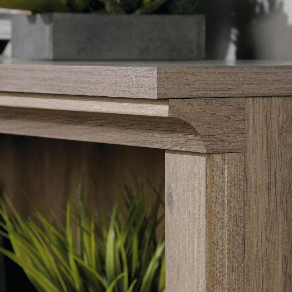Two Tier Wooden Bookcase Salt Oak Multipurpose Bookshelf For Home Office And Living Room