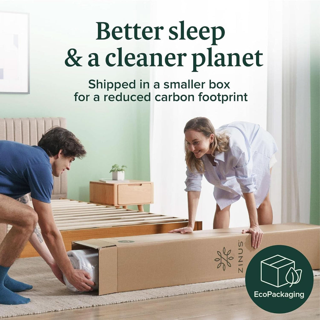 Twin Green Tea Infused Memory Foam Mattress Medium Firm
