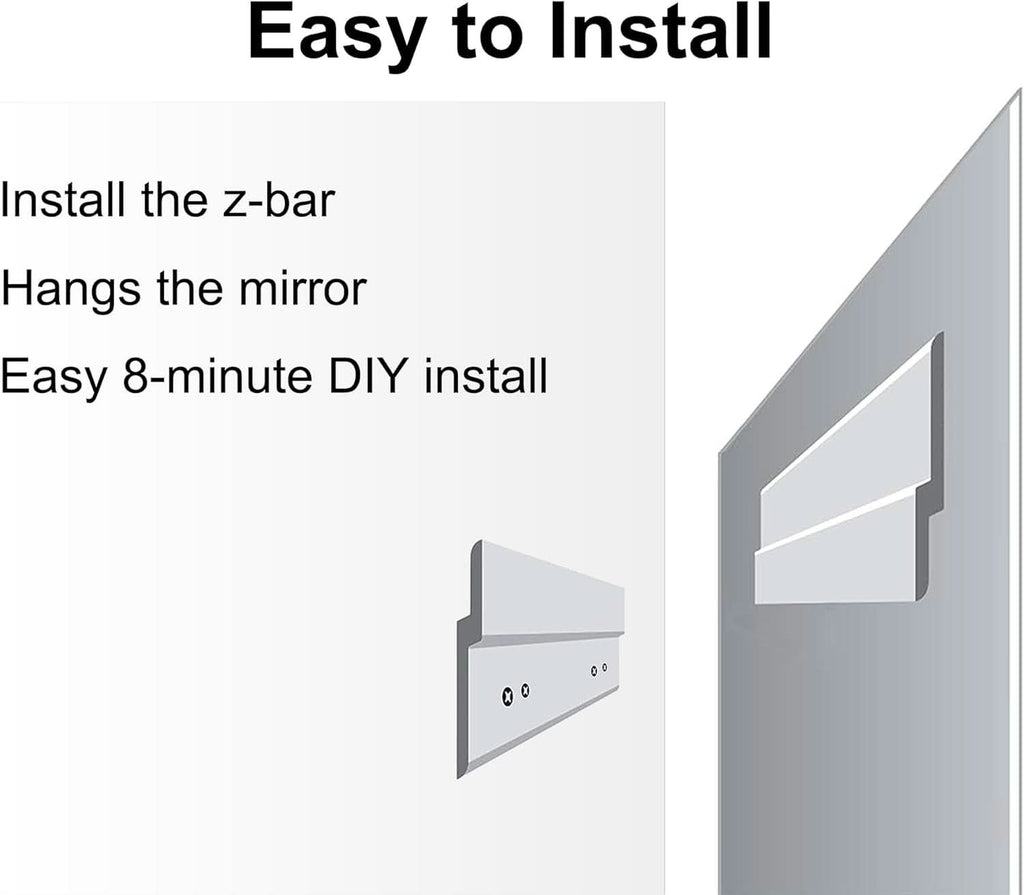 Wall Mirror Frameless 24x32 Bathroom Vanity Decor Accent