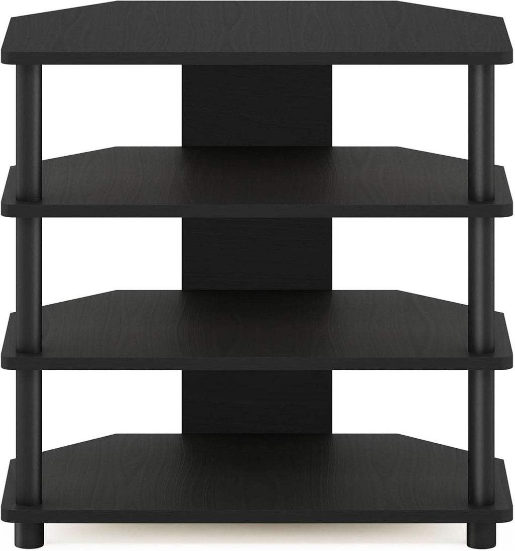 Turn-N-Tube 4-Tier Petite TV Stand Blackwood Easy Assembly