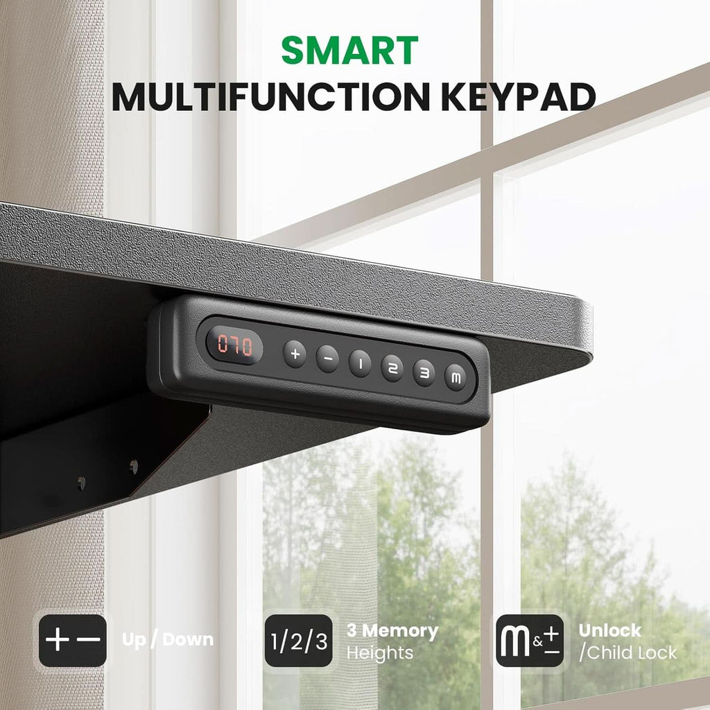 Adjustable Electric Standing Desk with Memory Presets