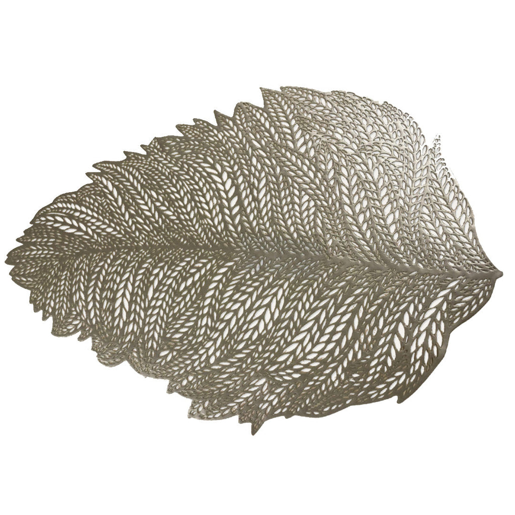 Leaf Cut Out Vinyl Placemats - Set of 6