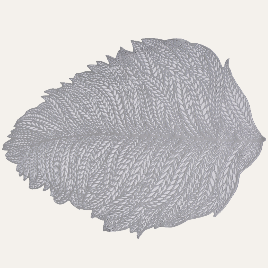 Leaf Cut Out Vinyl Placemats - Set of 6