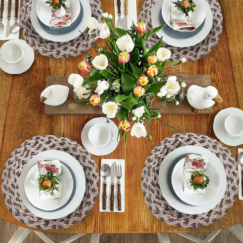 Round PVC Placemats - Set of 6