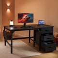47 Inch Computer Desk With File Drawers For Small Space