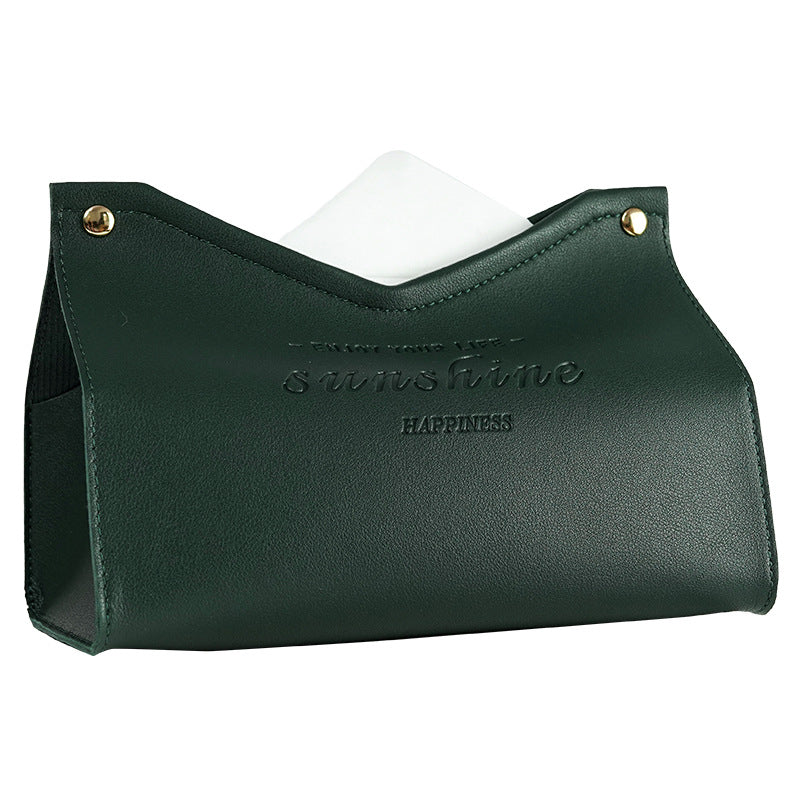 Leather Tissue Box, Hotel Pumping Box, Home Living Room, Creative Gift Box