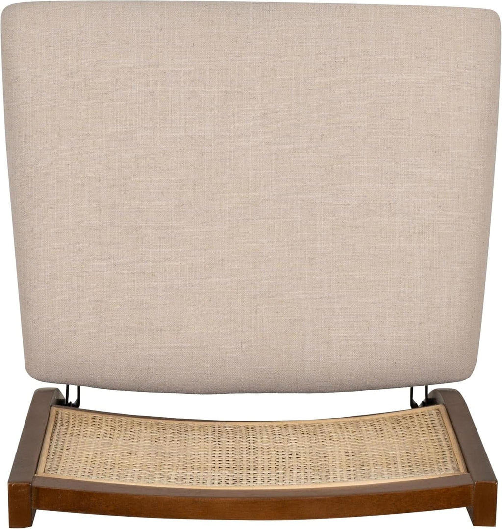Kasi Brown Natural Rattan Cane Foldable Dining Side Chair