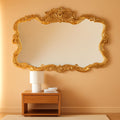 Antiqued Talida 27 X 38 Inch Gold Leaf Wall Mirror