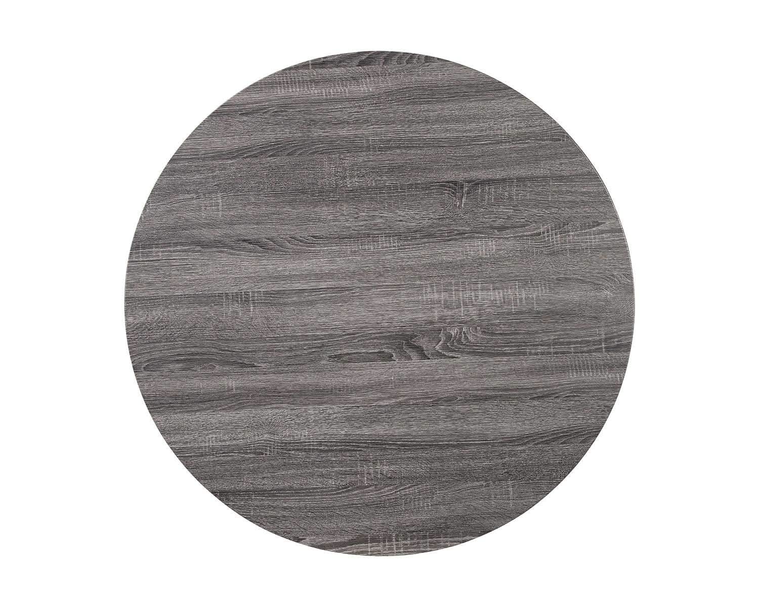 Centiar Mid Century Round Dining Table Gray Metal Legs